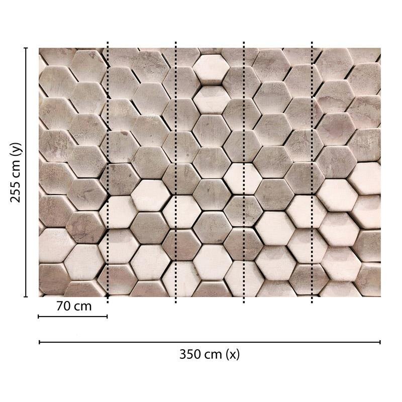 Digitaldruck-Tapete Hexagon Surface 2 livingwalls (1031969)