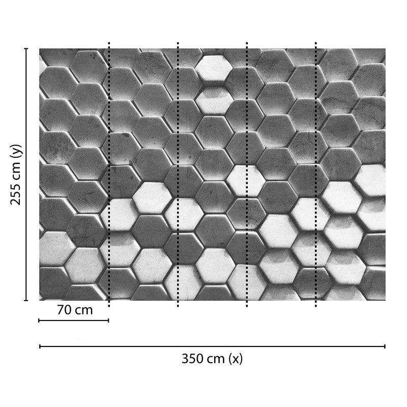 Digitaldruck-Tapete Hexagon Surface 1 livingwalls (1031968)
