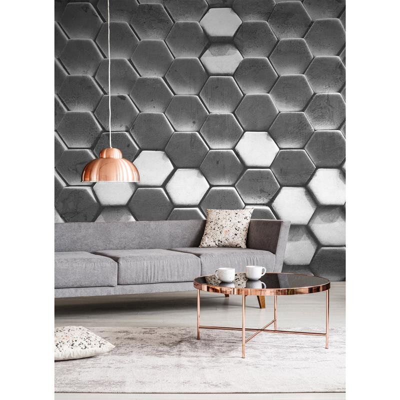 Digitaldruck-Tapete Hexagon Surface 1 livingwalls (1031968)