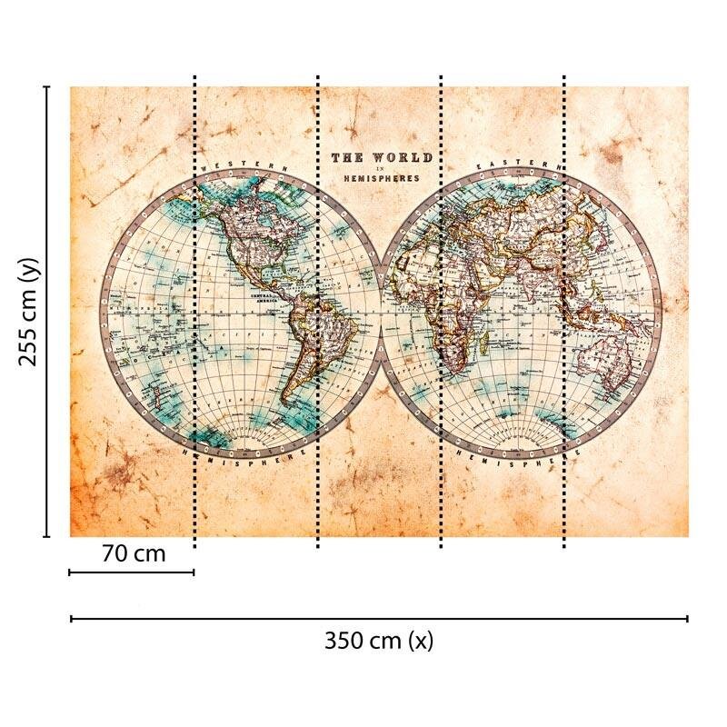 Digitaldruck-Tapete Hemispheres 1 livingwalls (1031958)