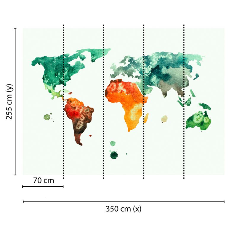 Digitaldruck-Tapete Colourful World 3 livingwalls (1031957)