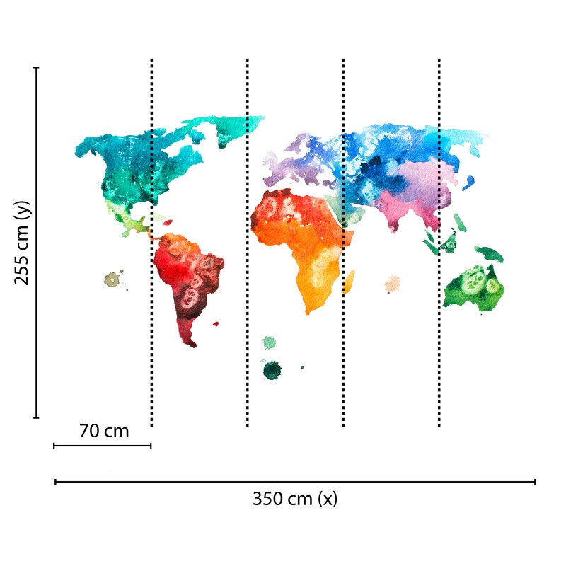 Digitaldruck-Tapete Colourful World 1 livingwalls (1031955)