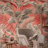 Digitaldruck-Tapete Braun, Rosa, Rot livingwalls (1043794)