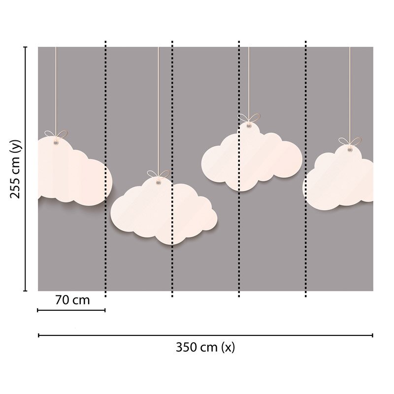 Digitaldruck-Tapete Clouds 2 livingwalls (1031928)