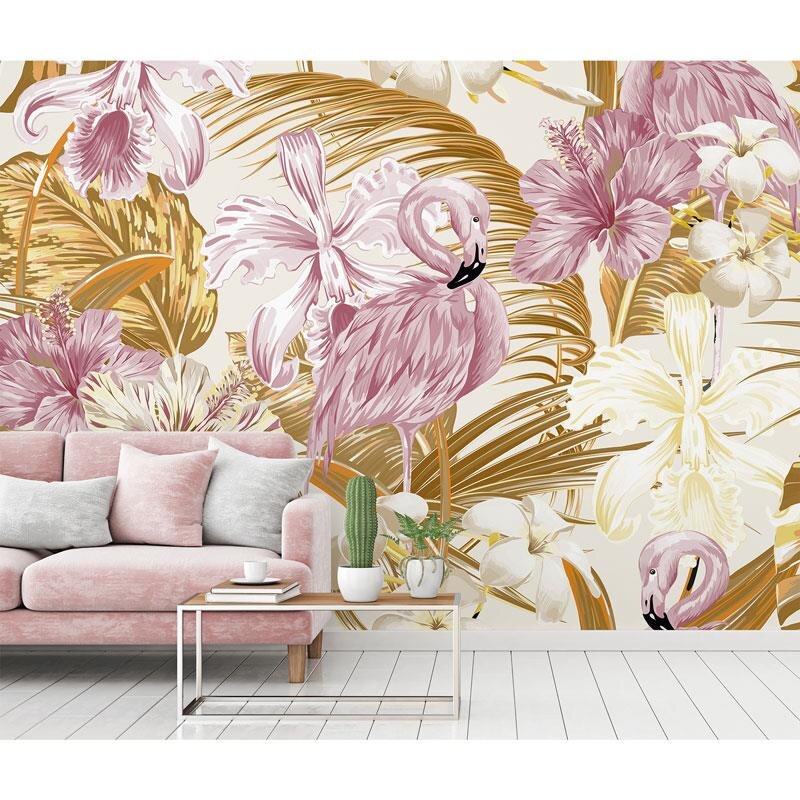 Digitaldruck-Tapete Flamingo Art 2 livingwalls (1031890)