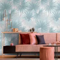 Digitaldruck-Tapete Blau, T&uuml;rkis livingwalls (1043789)