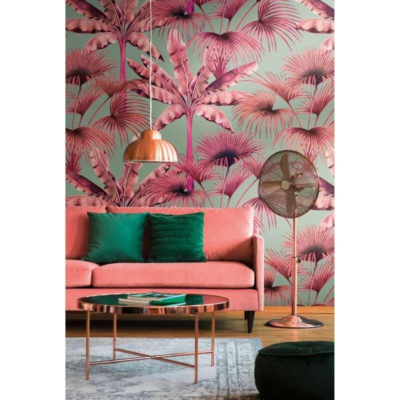 Digitaldruck-Tapete Blau, Pink livingwalls (1043786)