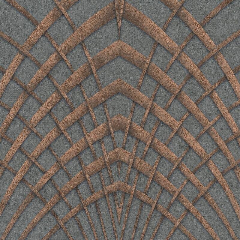 Tapete Gold, Kupfer, Grau, Silber Marburg Vliestapete (1027690)