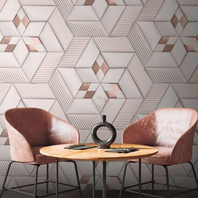 Digitaldruck-Tapete Beige, Weiß livingwalls (1043771)