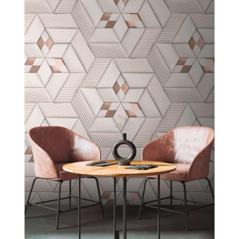 Digitaldruck-Tapete Beige, Weiß livingwalls (1043771)