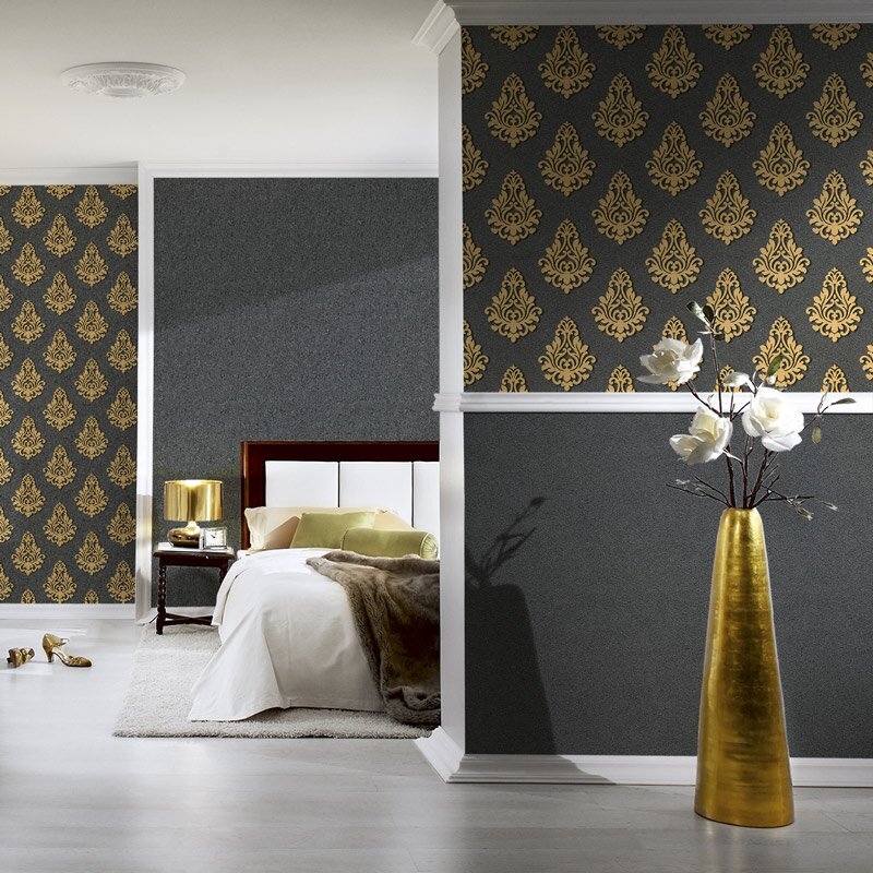 Tapete Schwarz, Anthrazit Architects Paper Vliestapete (1024154)