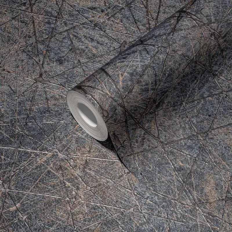 Tapete Gold, Kupfer, Schwarz livingwalls Vliestapete (1043769)