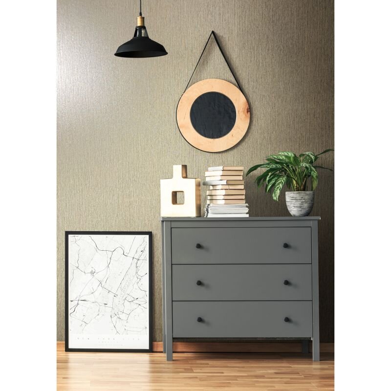 Tapete Beige, Creme, Grau, Silber Novamur Vliestapete (1031266)