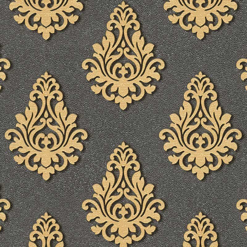 Tapete Schwarz, Anthrazit, Gold, Kupfer Architects Paper Vliestapete (1024149)
