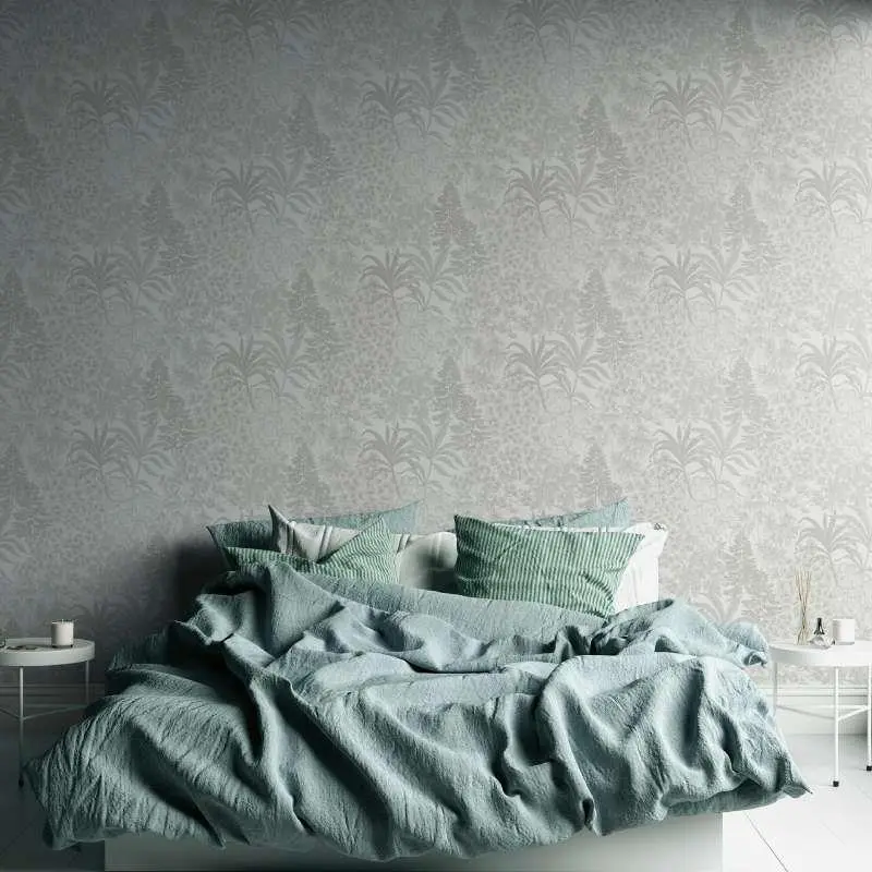 Tapete Grau, Silber, Weiß livingwalls Vliestapete (1043757)