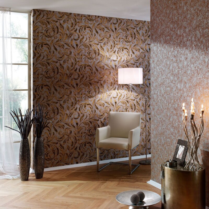 Tapete Braun, Gold, Kupfer Architects Paper Vliestapete (1024134)