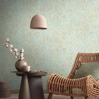 Tapete Gold, T&uuml;rkis livingwalls Vliestapete (1043755)