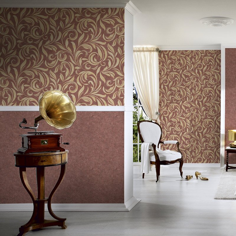 Tapete Rot, Gold, Kupfer Architects Paper Vliestapete (1024132)