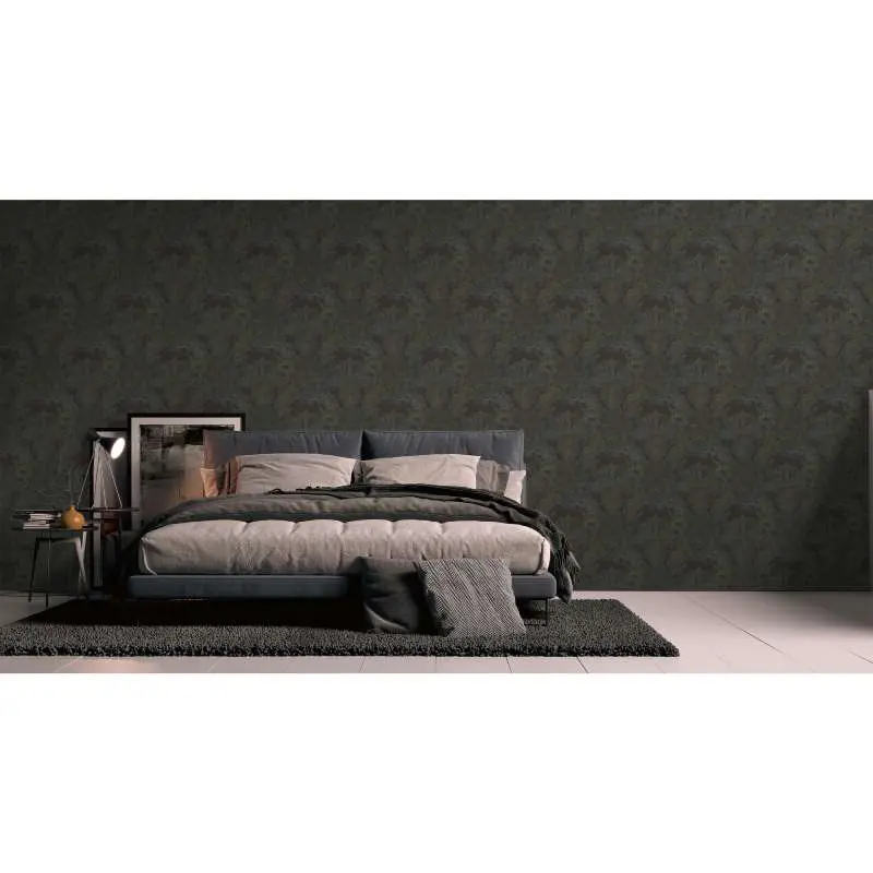 Tapete Schwarz, Anthrazit livingwalls Vliestapete (1043751)