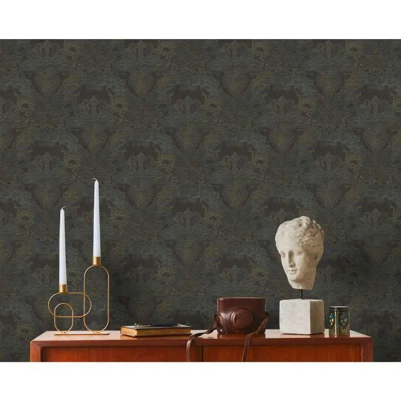 Tapete Schwarz, Anthrazit livingwalls Vliestapete (1043751)