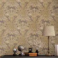 Tapete Braun, Gelb, Gold livingwalls Vliestapete (1043750)