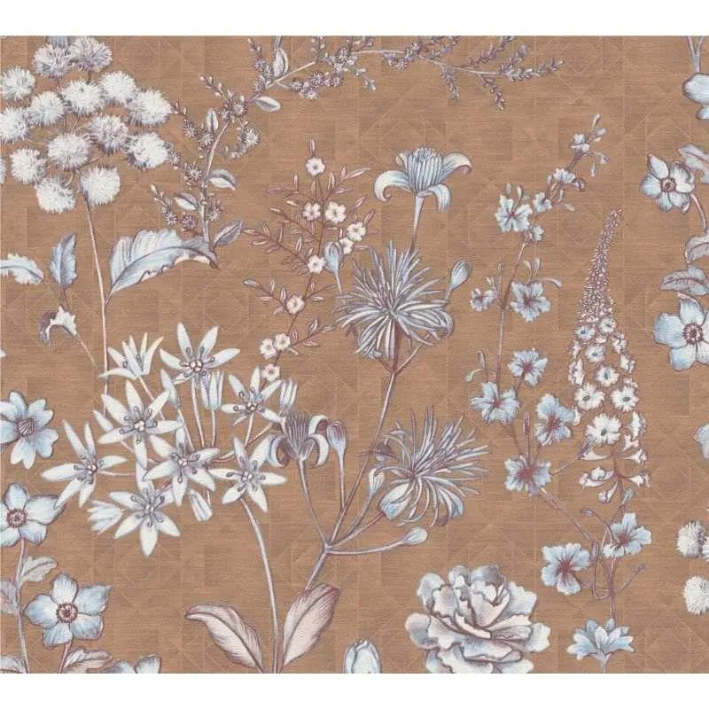 Tapete Blau, Braun livingwalls Vliestapete (1043741)