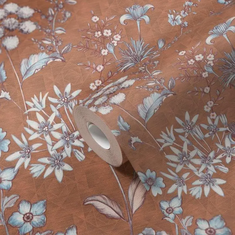 Tapete Blau, Braun livingwalls Vliestapete (1043741)