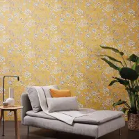 Tapete Gelb, Grau livingwalls Vliestapete (1043740)