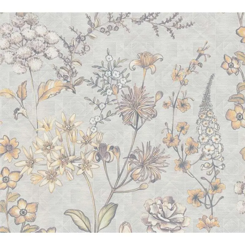 Tapete Braun, Grau, Orange livingwalls Vliestapete (1043739)