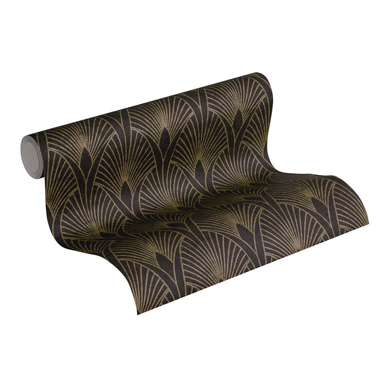 Tapete Schwarz, Anthrazit livingwalls Vliestapete (1029303)