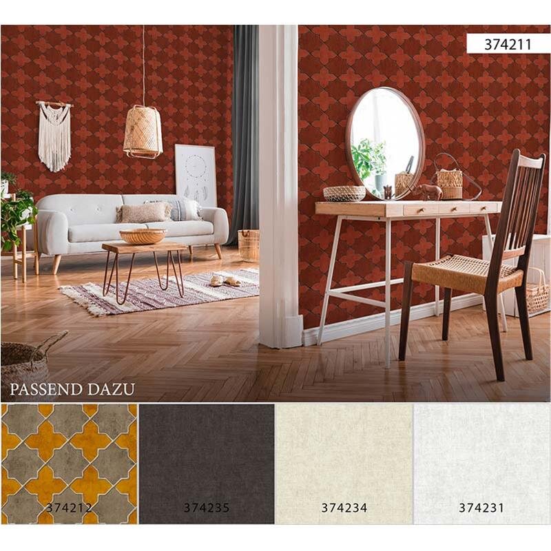 Tapete Orange, Terrakotta, Rot livingwalls Vliestapete (1029276)