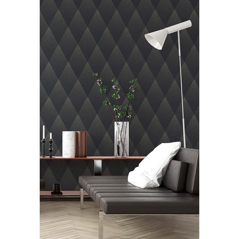 Tapete Schwarz, Anthrazit livingwalls Vliestapete (1029271)