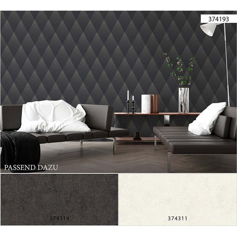 Tapete Schwarz, Anthrazit livingwalls Vliestapete (1029271)