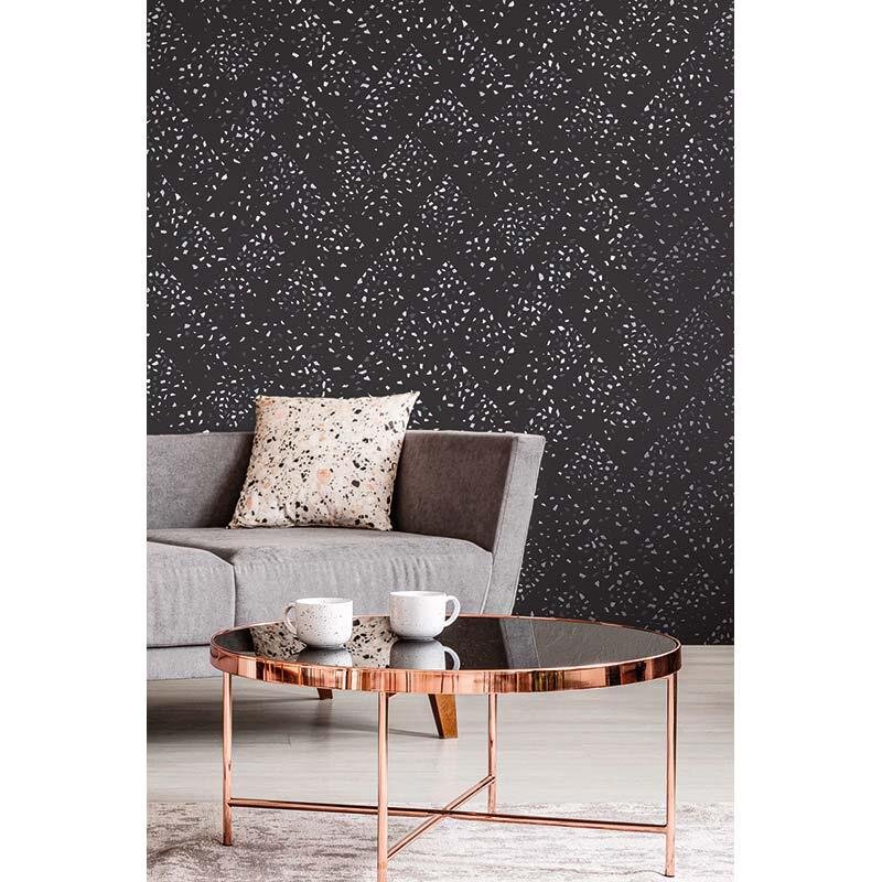 Tapete Schwarz, Anthrazit livingwalls Vliestapete (1029202)