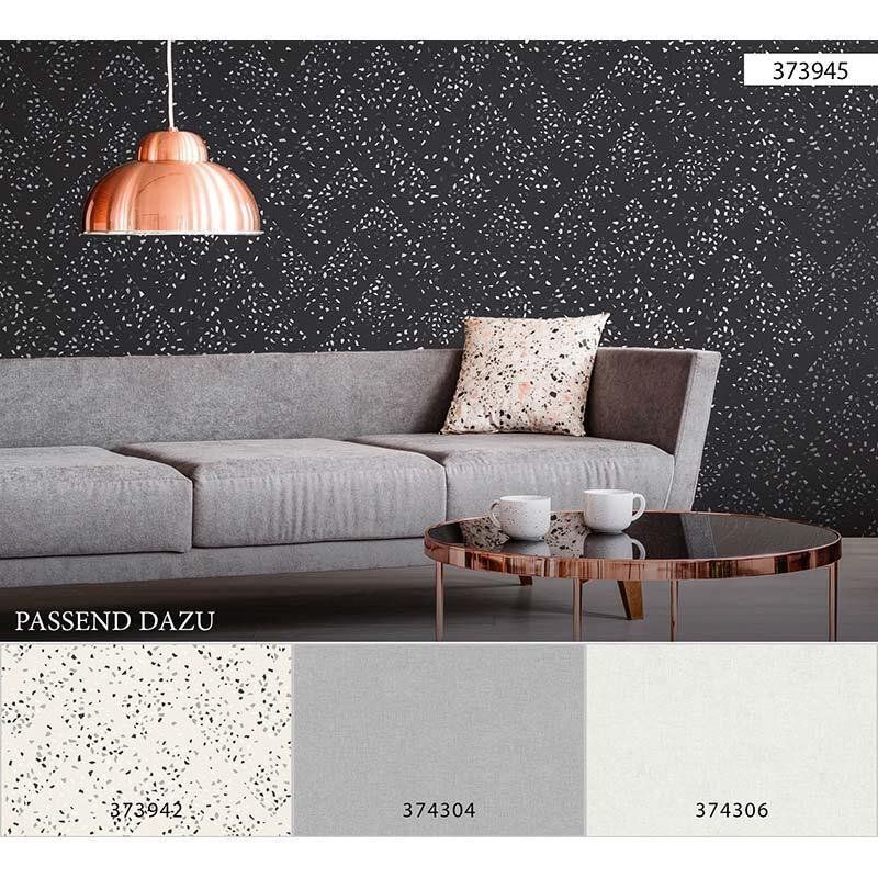 Tapete Schwarz, Anthrazit livingwalls Vliestapete (1029202)