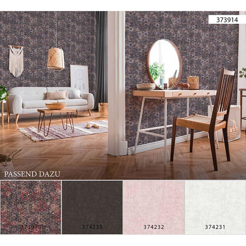 Tapete Braun, Lila, Flieder livingwalls Vliestapete (1029190)