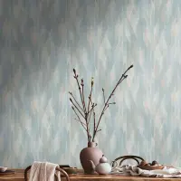 Tapete Blau, T&uuml;rkis livingwalls Vliestapete (1043717)