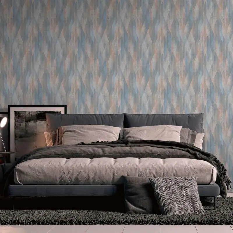 Tapete Blau, Braun livingwalls Vliestapete (1043716)