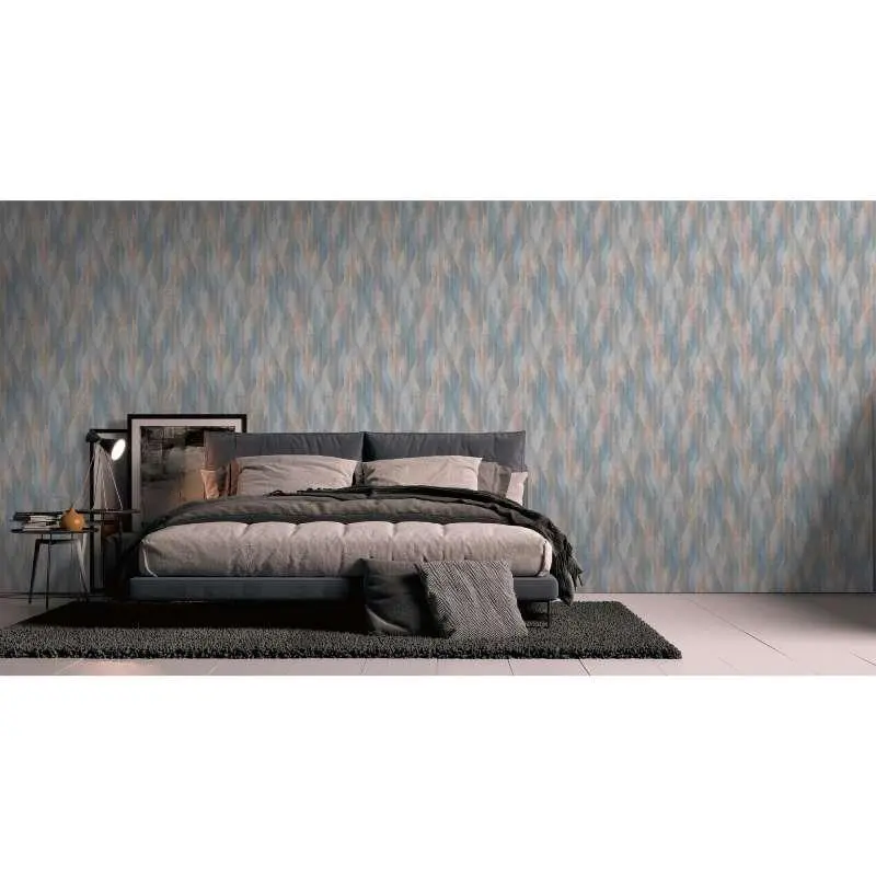 Tapete Blau, Braun livingwalls Vliestapete (1043716)