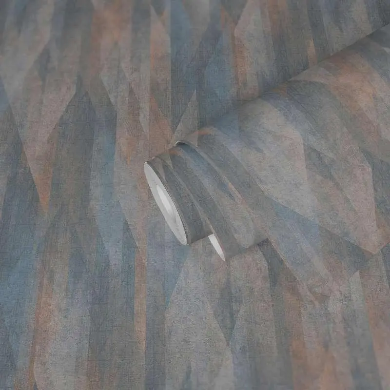 Tapete Blau, Braun livingwalls Vliestapete (1043716)