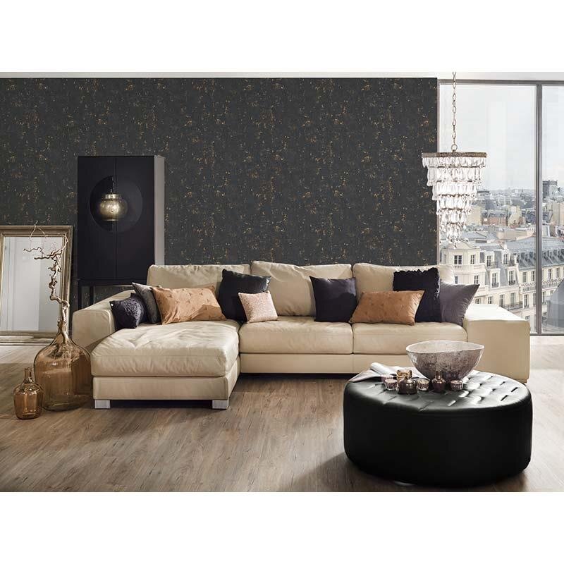 Tapete Gold, Kupfer, Schwarz, Anthrazit AS-Creation Vliestapete (1026940)