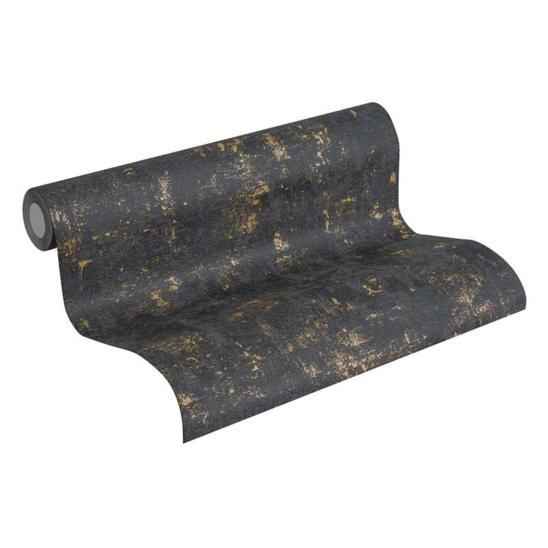 Tapete Gold, Kupfer, Schwarz, Anthrazit AS-Creation Vliestapete (1026940)