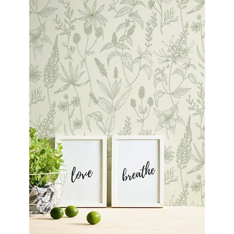 Tapete Grün, Weiß JETTE Vliestapete (1029117)