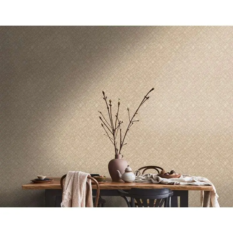 Tapete Beige, Creme, Braun, Gold livingwalls Vliestapete (1043713)