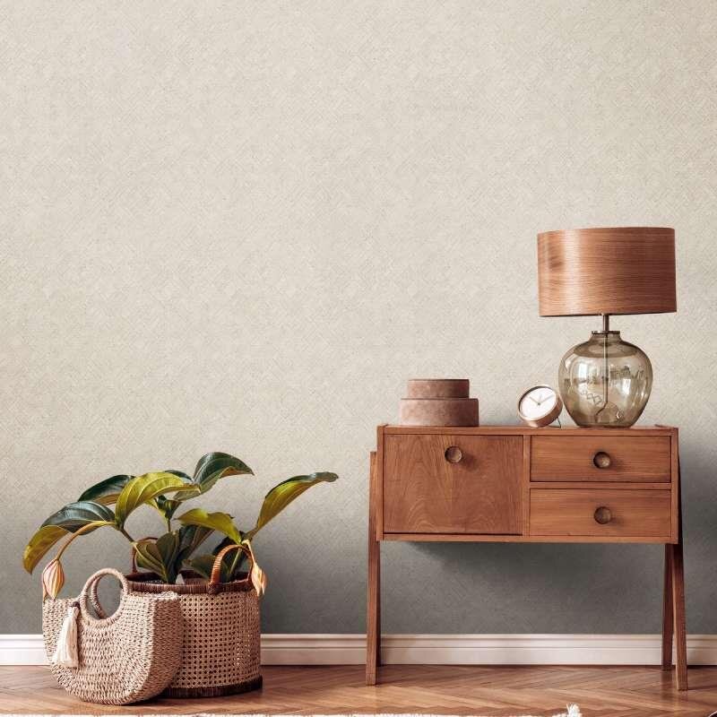 Tapete Beige, Creme, Grau, Silber livingwalls Vliestapete (1043712)