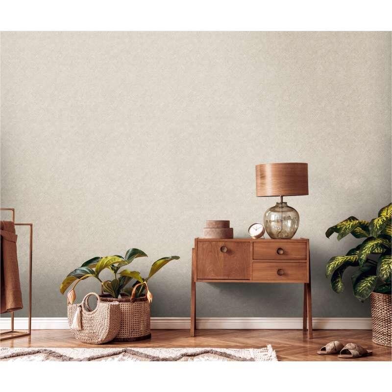 Tapete Beige, Creme, Grau, Silber livingwalls Vliestapete (1043712)