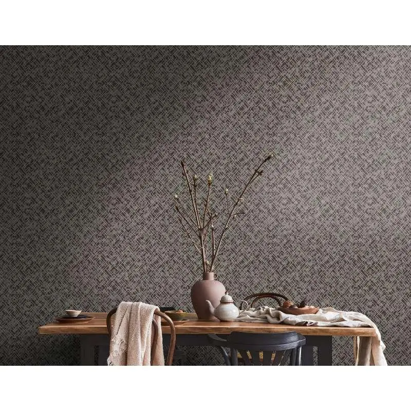 Tapete Grau, Silber, Gold, Schwarz livingwalls Vliestapete (1043711)