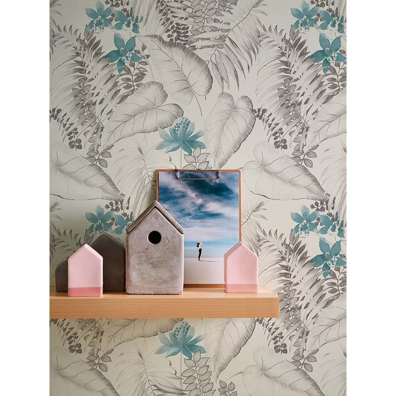 Tapete Grau, Silber, Schwarz, Anthrazit, Türkis, Weiß AS-Creation Vliestapete (1029074)