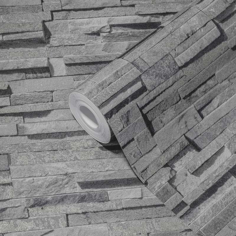 Tapete Grau, Silber livingwalls Vliestapete (1043710)