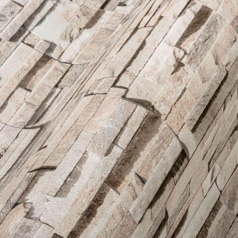 Tapete Beige, Creme, Braun livingwalls Vliestapete (1043708)